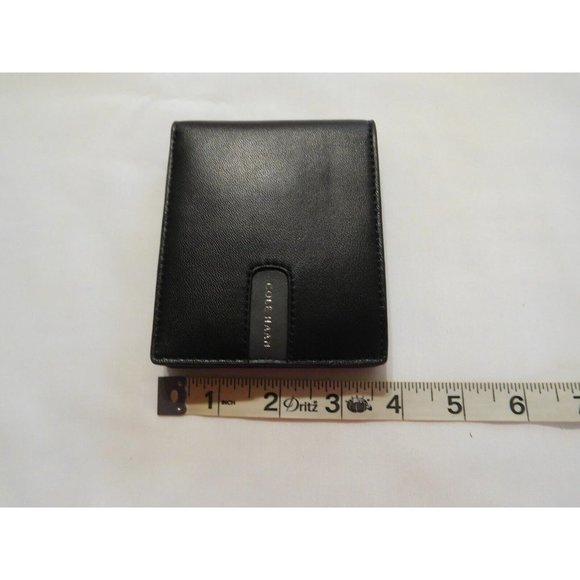 BLACK GREY COLE HAAN Bi fold Mens Wallet Men Leather NEW Credit Card Holder - Picture 7 of 8